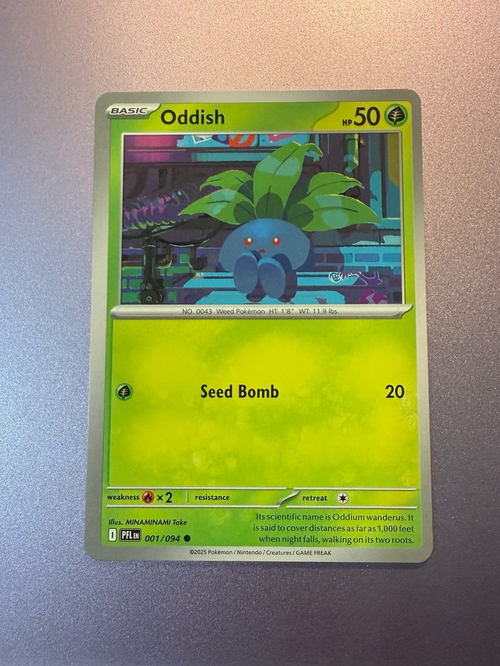 Pokemon TCG Oddish 001/094
